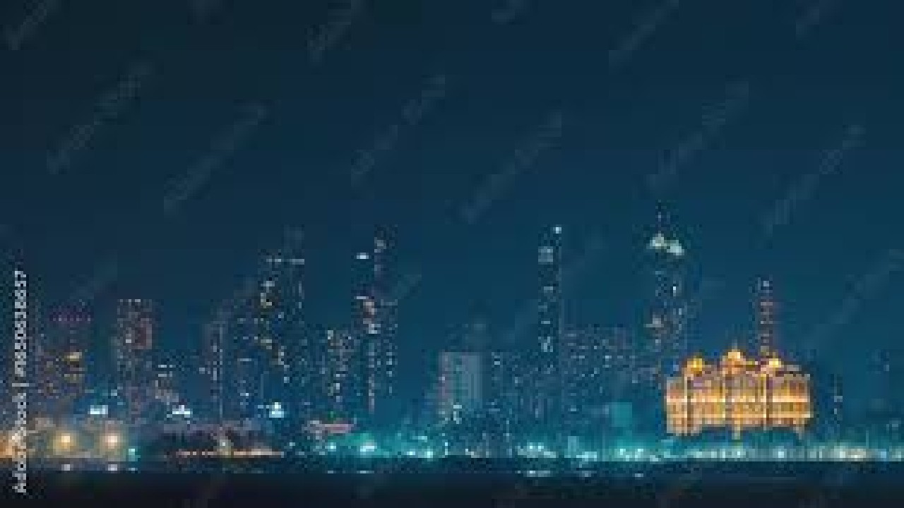 Mumbai Skyline Electronic Beats Night